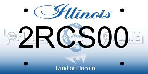 2RCS00 Illinois License Plate