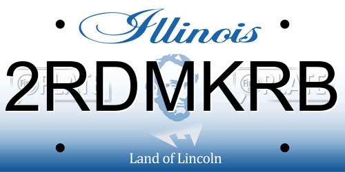 2RDMKRB Illinois License Plate