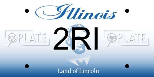 2RI Illinois License Plate