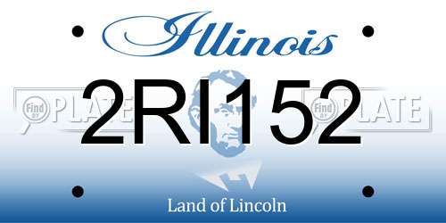 2RI152 Illinois License Plate