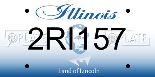2RI157 Illinois License Plate