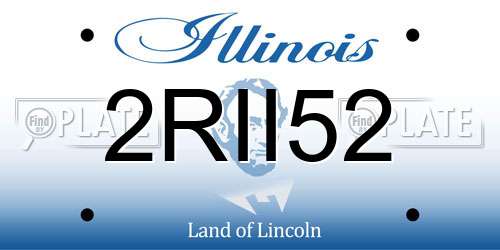 2RII52 Illinois License Plate
