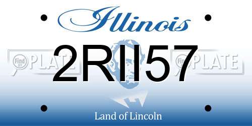 2RII57 Illinois License Plate