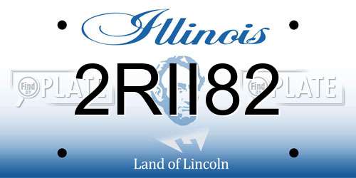 2RII82 Illinois License Plate