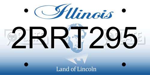2RRT295 Illinois License Plate