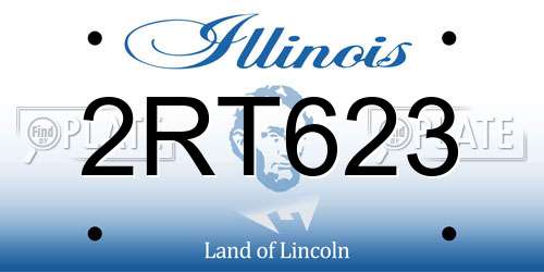 2RT623 Illinois License Plate