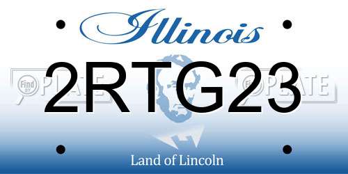 2RTG23 Illinois License Plate