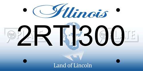 2RTI300 Illinois License Plate