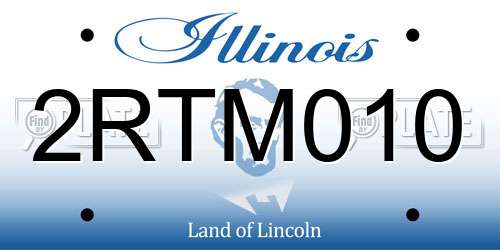 2RTM010 Illinois License Plate