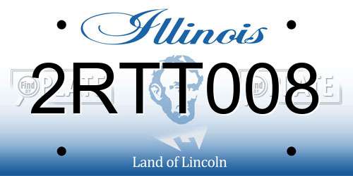 2RTT008 Illinois License Plate