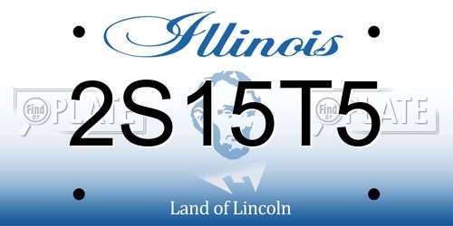 2S15T5 Illinois License Plate
