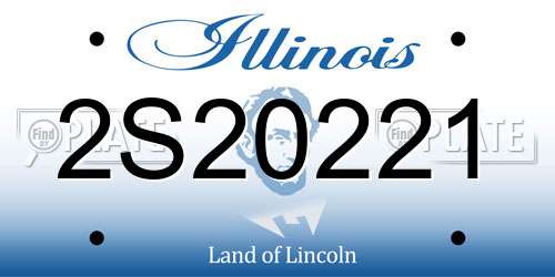2S20221 Illinois License Plate