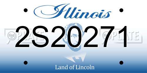 2S20271 Illinois License Plate