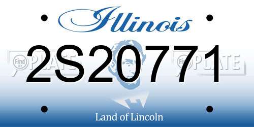 2S20771 Illinois License Plate