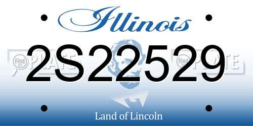 2S22529 Illinois License Plate