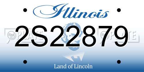 2S22879 Illinois License Plate