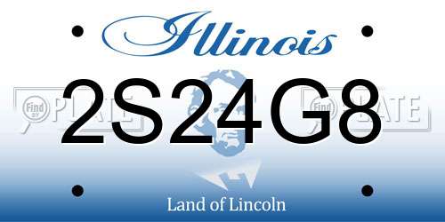 2S24G8 Illinois License Plate