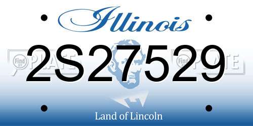 2S27529 Illinois License Plate