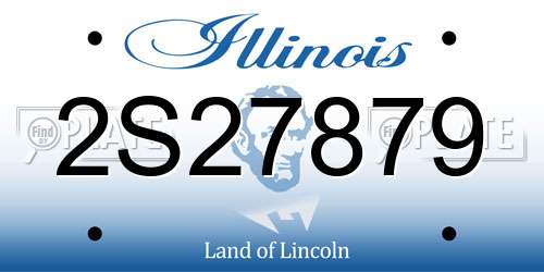 2S27879 Illinois License Plate