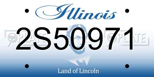 2S50971 Illinois License Plate
