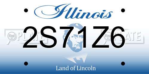 2S71Z6 Illinois License Plate