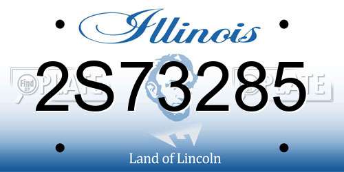 2S73285 Illinois License Plate