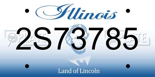 2S73785 Illinois License Plate