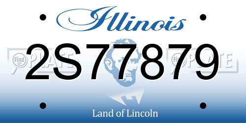 2S77879 Illinois License Plate