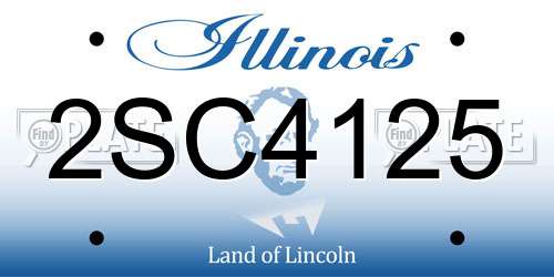 2SC4125 Illinois License Plate