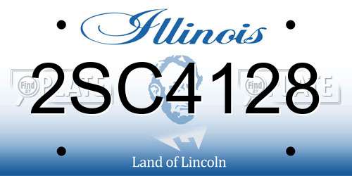 2SC4128 Illinois License Plate