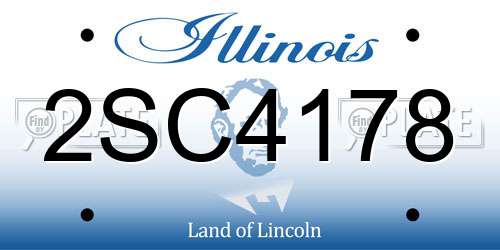 2SC4178 Illinois License Plate