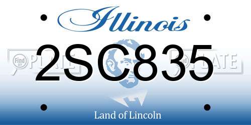 2SC835 Illinois License Plate