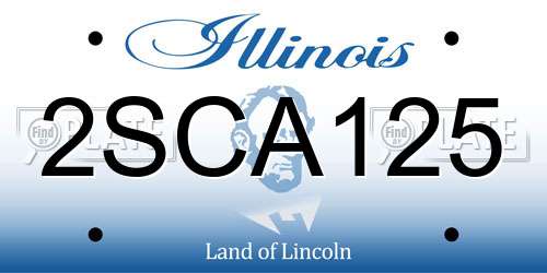 2SCA125 Illinois License Plate