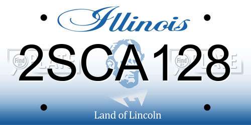 2SCA128 Illinois License Plate