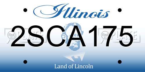 2SCA175 Illinois License Plate
