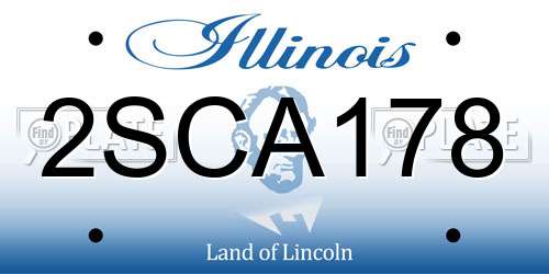 2SCA178 Illinois License Plate