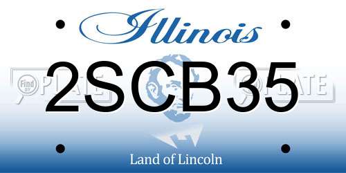 2SCB35 Illinois License Plate