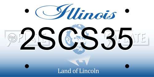 2SCS35 Illinois License Plate