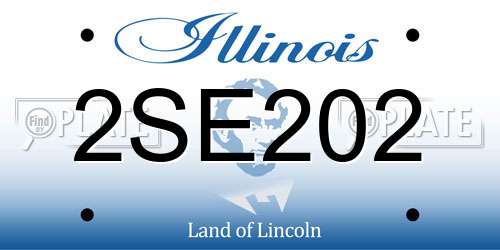 2SE202 Illinois License Plate