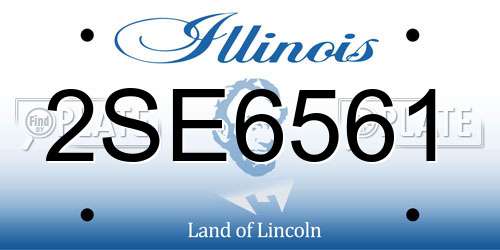 2SE6561 Illinois License Plate