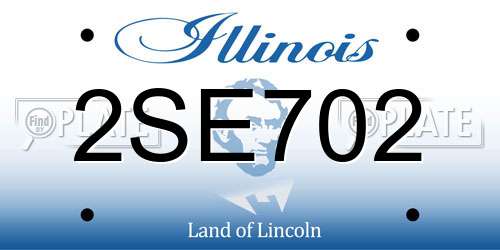 2SE702 Illinois License Plate