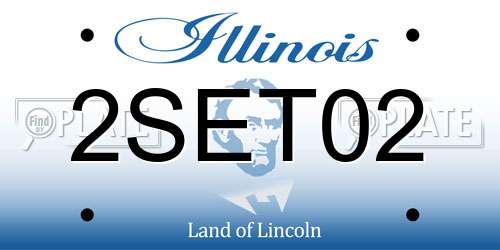 2SET02 Illinois License Plate