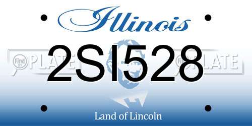 2SI528 Illinois License Plate
