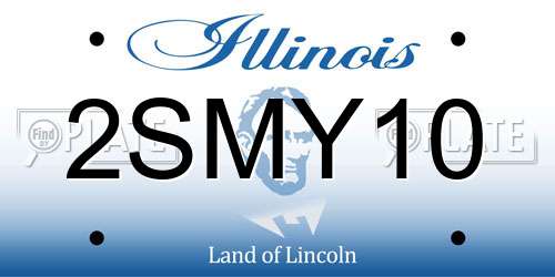 2SMY10 Illinois License Plate