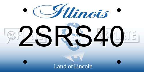 2SRS40 Illinois License Plate