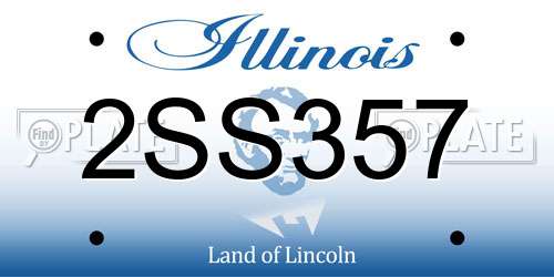2SS357 Illinois License Plate