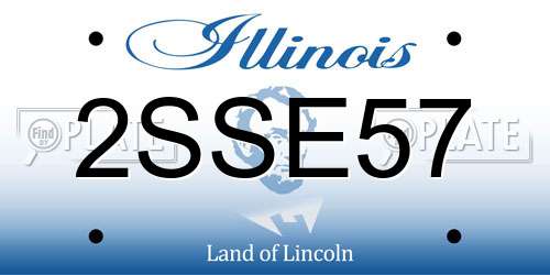 2SSE57 Illinois License Plate