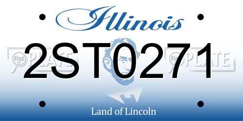 2ST0271 Illinois License Plate