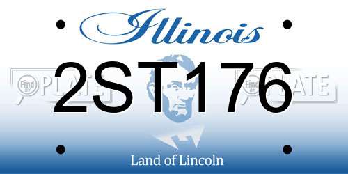 2ST176 Illinois License Plate