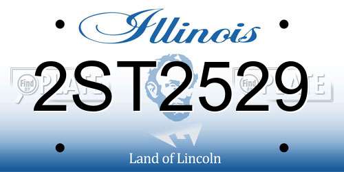 2ST2529 Illinois License Plate